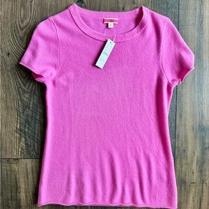 J. Crew Pink Cashmere Tee Shirt
